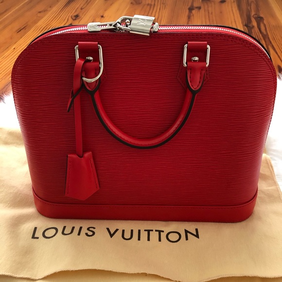 Louis Vuitton Handbags - Louis Vuitton Epi Leather Alma PM  in Coquelicot